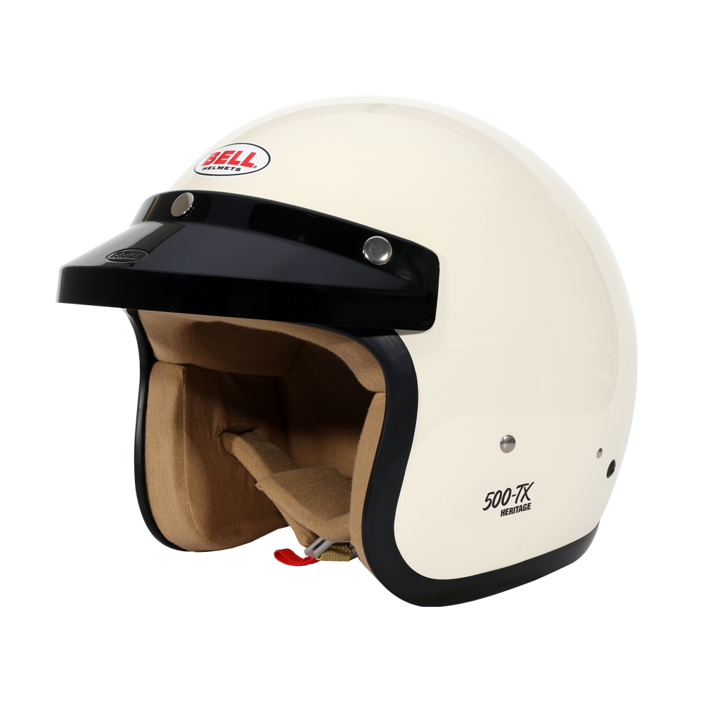 T*y様 BELL 500-TX ジェットヘルメット ホワイト BELL（ベル） 送料無料 BELL 500-TX WHITE 62cm/ベル500tx白ビンテージ